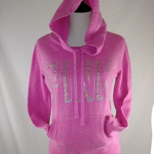 Victoria's Secret Pink Women's Hoodie Pink Silver